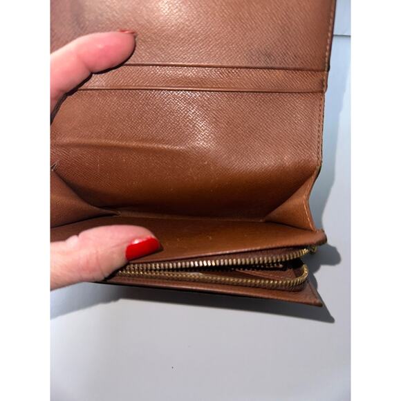 Louis Vuitton Monogram Porte Monnaie Tresor Wallet Authentic Vintage - Picture 10 of 16